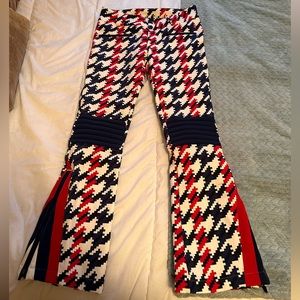 Perfect Moment Aurora Flare Pant, Ski Pants, soft-shell, fitted, houndstooth